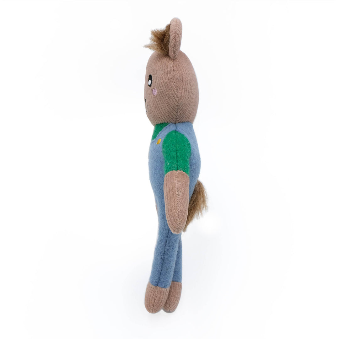 EcoZippy Felt Friends Benjamin the Bear Dog Toy