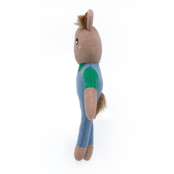 EcoZippy Felt Friends Benjamin the Bear Dog Toy