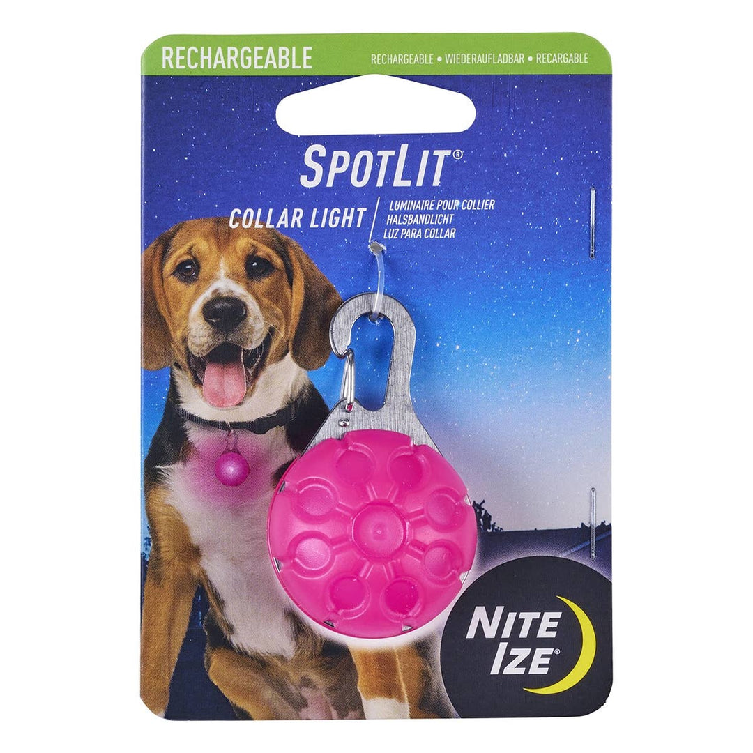 SpotLit Rechargeable Collar Light Pink
