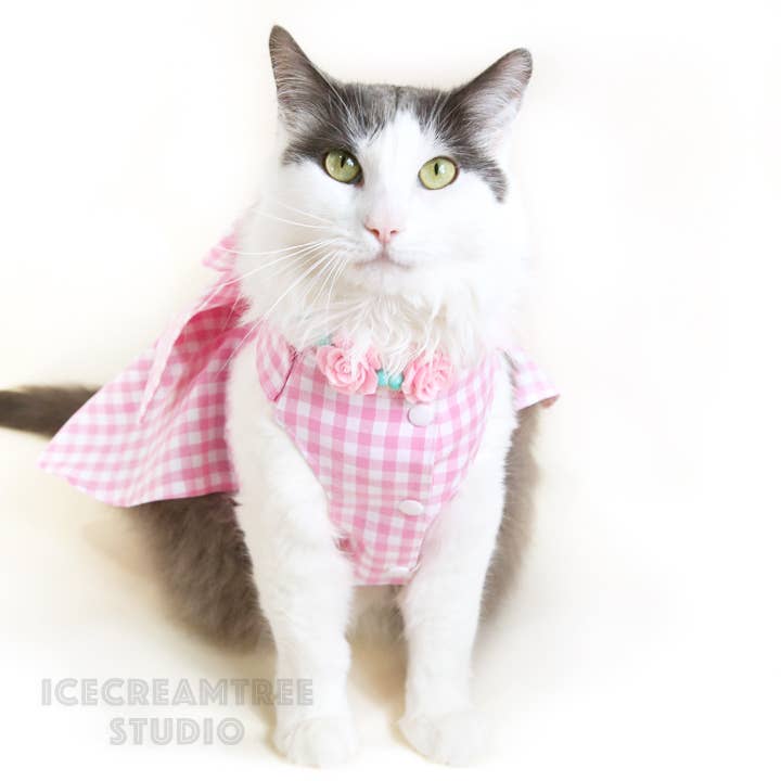 Barbie Inspired Outfit Dress Necklace Set - Dog Cat Costume