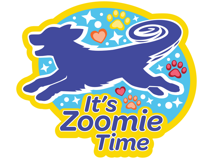 It’s Zoomie Time 3” Sticker