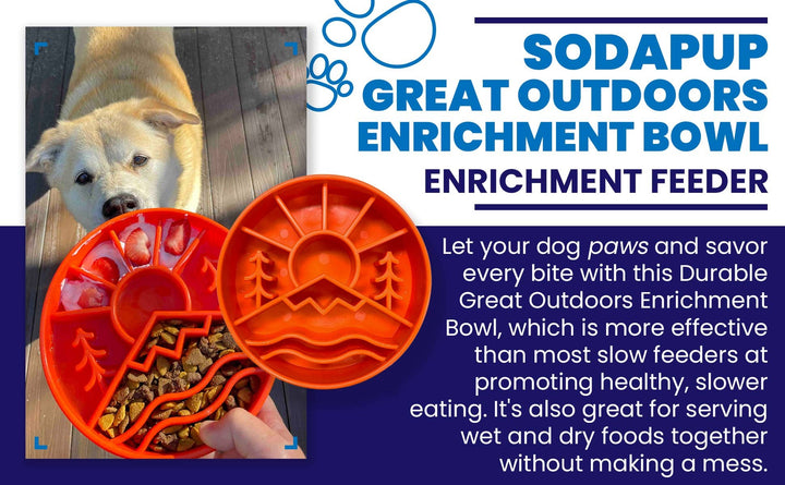 Great Outdoors Design eBowl Enrichment Slow Feeder Bowl