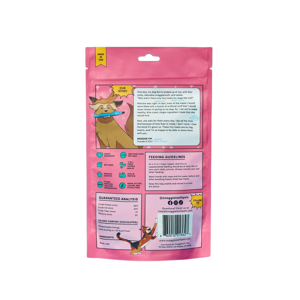 Duck Liver - Freeze Dried Raw Teeny Tiny Treats