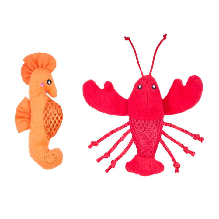 Mesh Mates 2-Pack - Seahorse and Lobster
