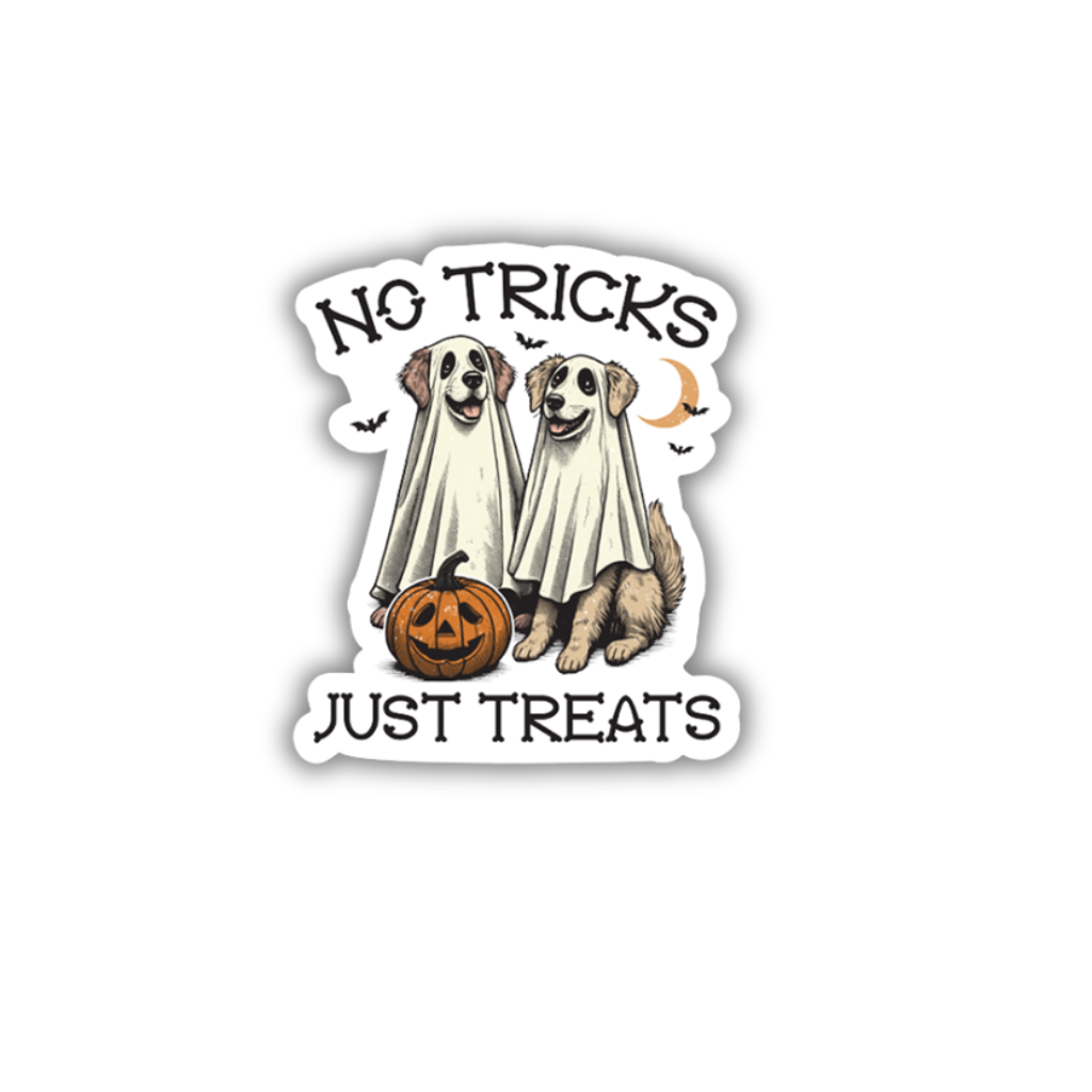 Dogs Tricks Treats Vinyl Sticker