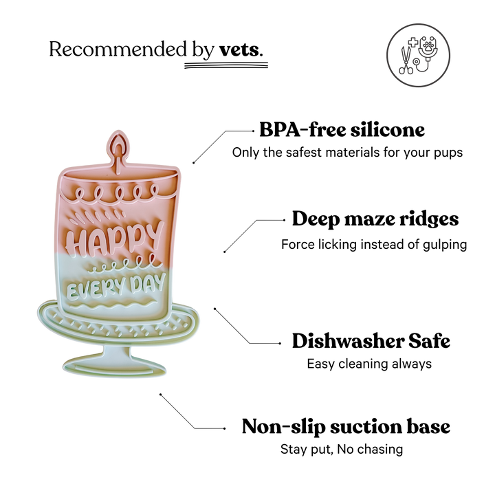 Happy Lick Mat | Pink