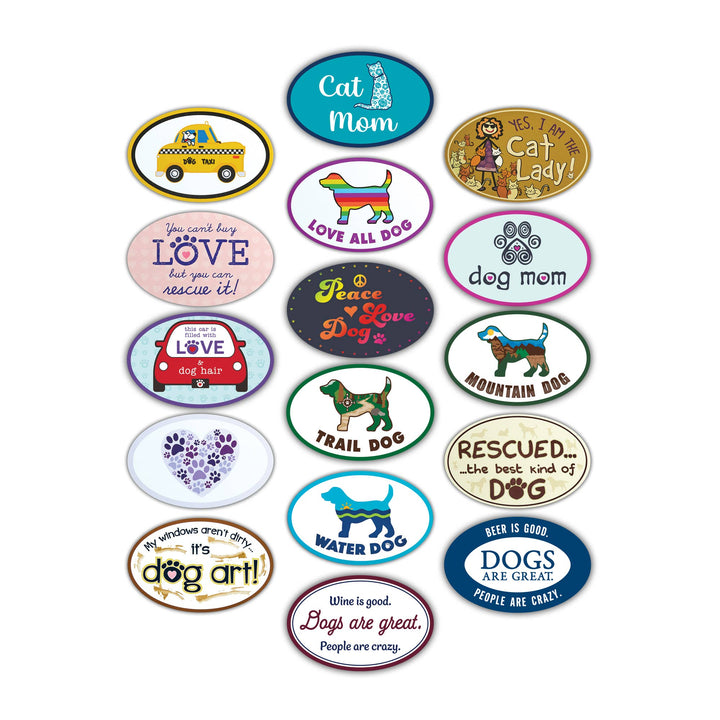 Oval Flexible Magnet - Rescued The Best Kind Of Dog
