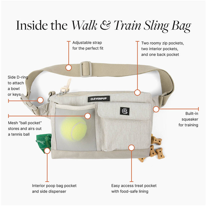 Dog Walk &amp; Train Sling Bag