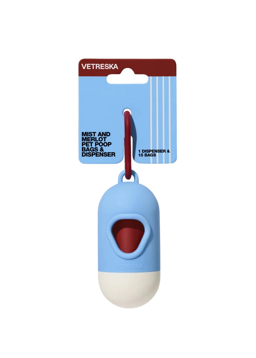 Mist And Merlot Pet Poop Bags &amp; Dispenser (1 Dispenser + 1 Roll)