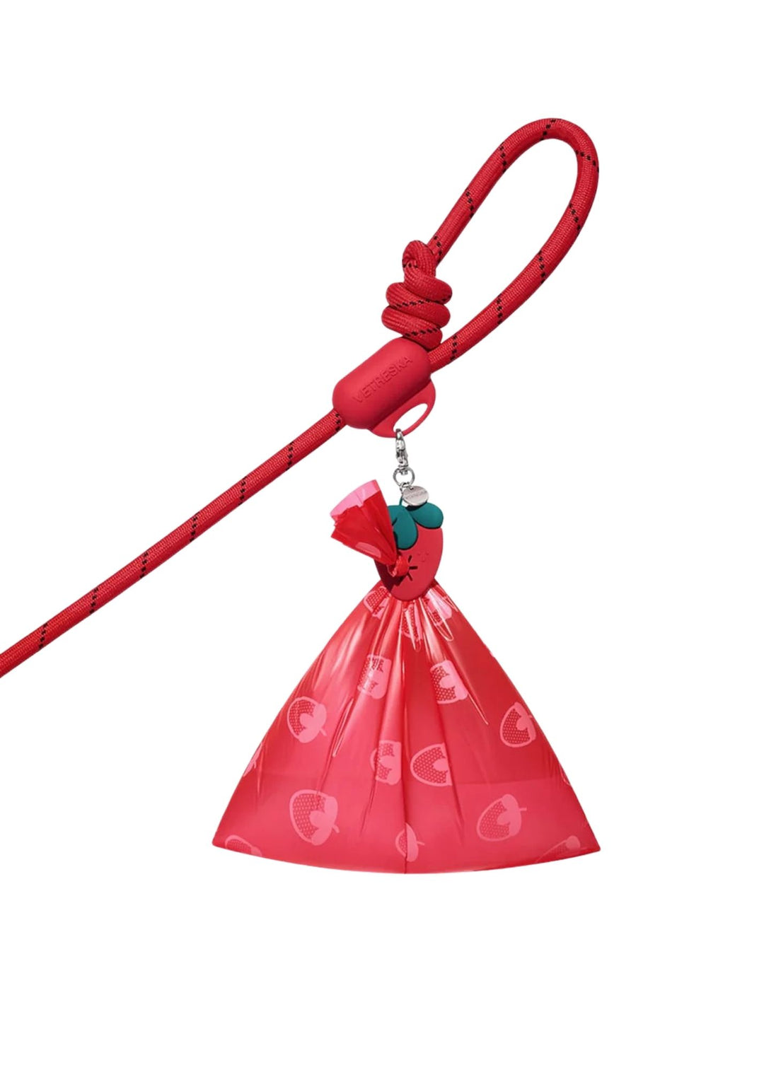 Strawberry Connect Pet Poop Bag Hands-Free Clip