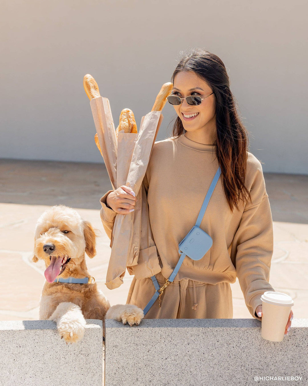 Malibu Blue Snap Dog Treat Pouch