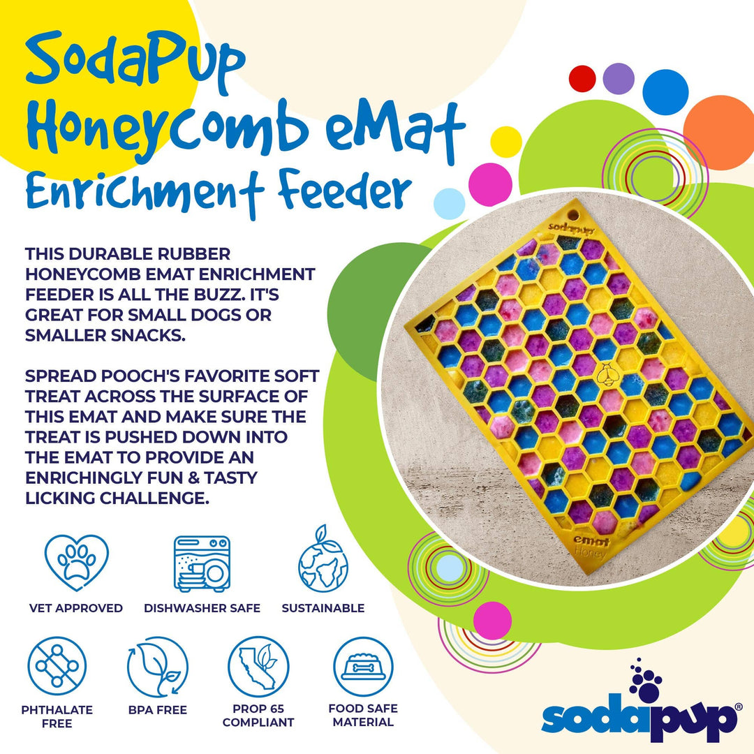 Honeycomb Design Emat Enrichment Licking Mat