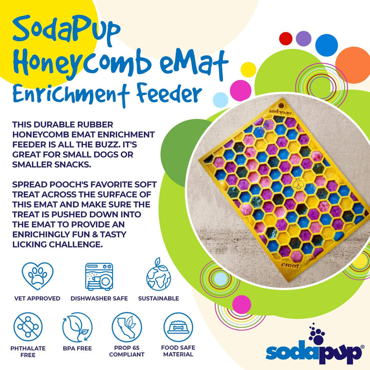 Honeycomb Design Emat Enrichment Licking Mat