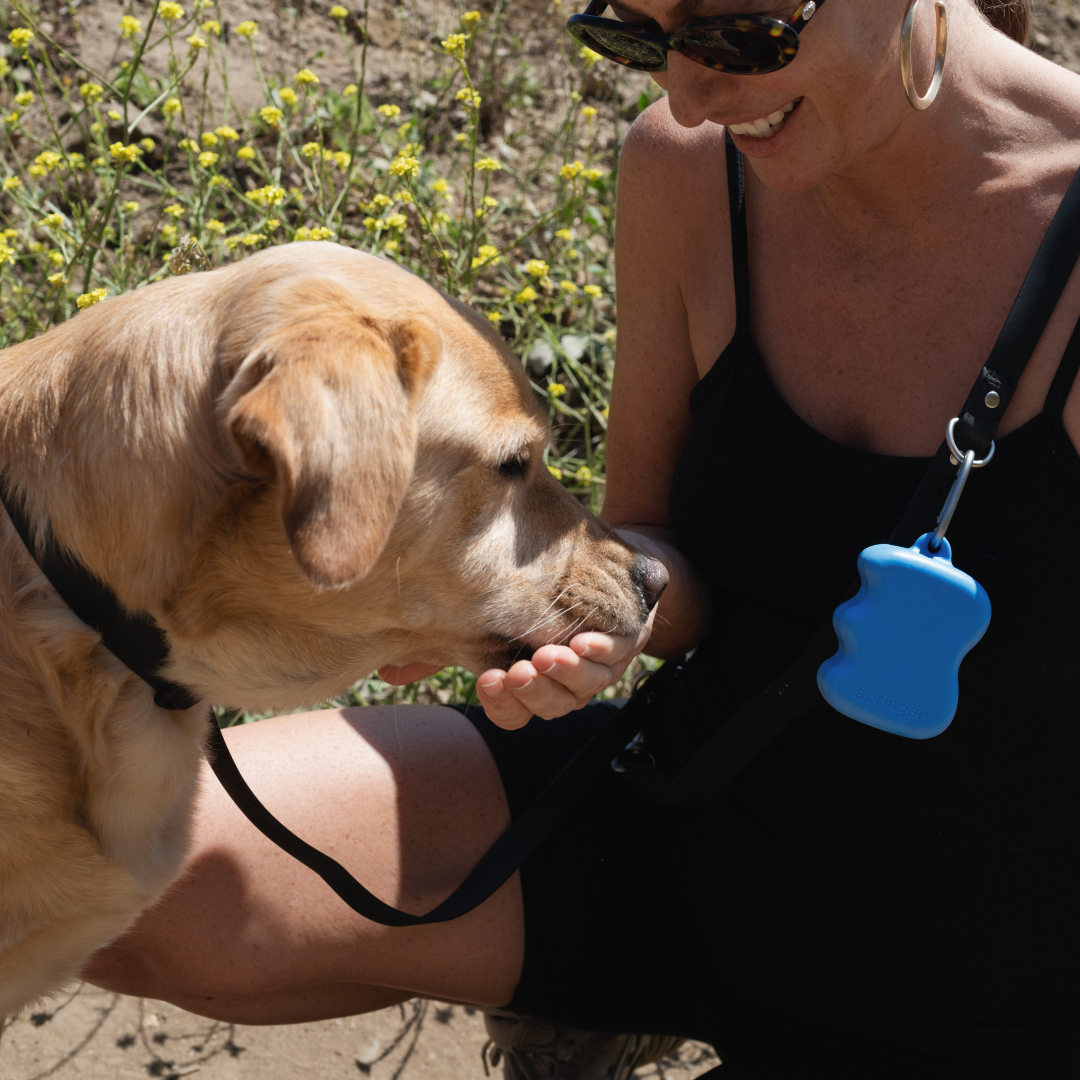 Squeeze Silicone Dog Treat Pouch Dispenser