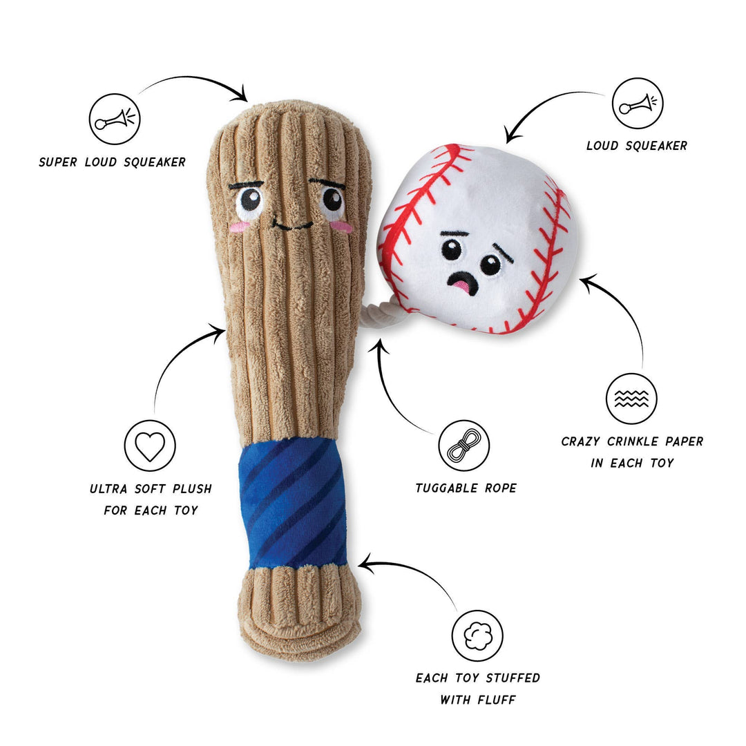 Batter Up Plush Dog Toy