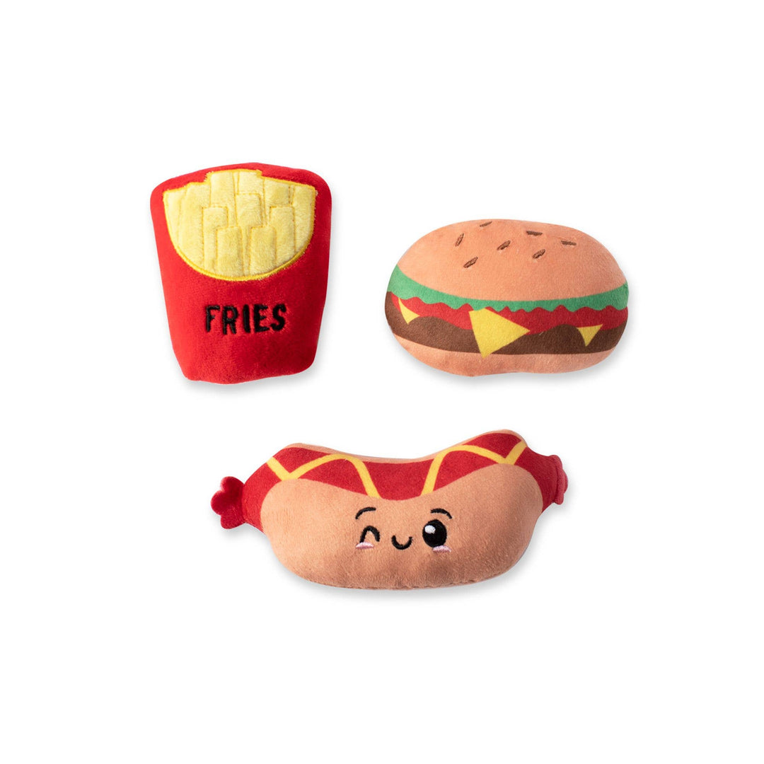 Fast Food 3 Piece Small Dog Toy Set