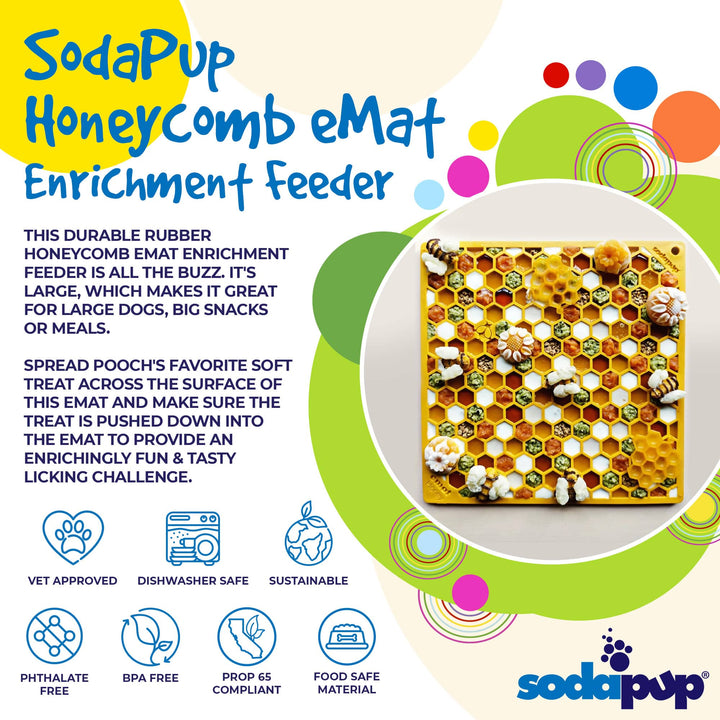 Honeycomb Design Emat Enrichment Licking Mat