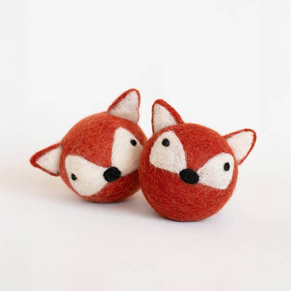 Fox Beastball Wool Cat and Dog Toy