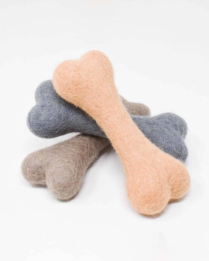 Spring Woolbone Wool Dog Toy