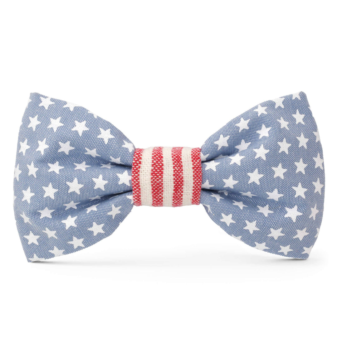 Stars and Stripes Summer Dog Bow Tie
