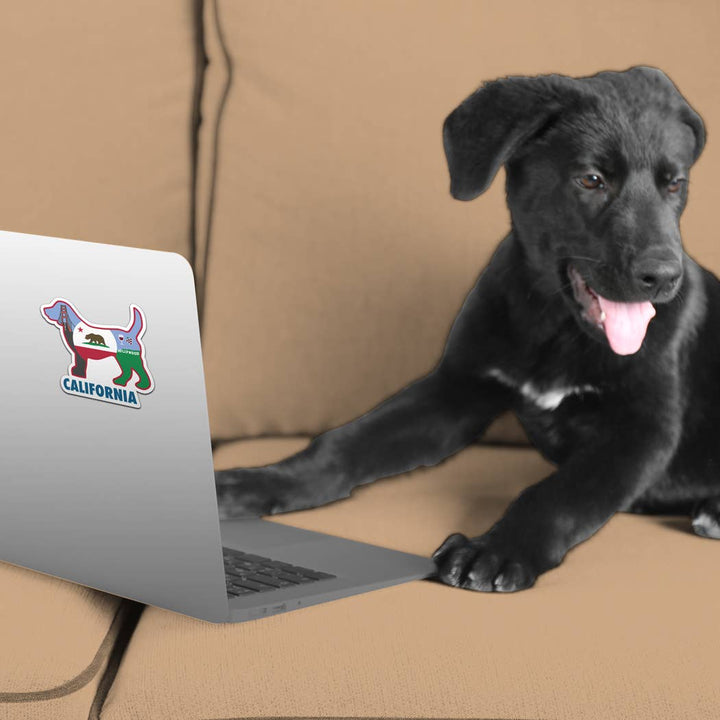 3" Sticker - California Dog