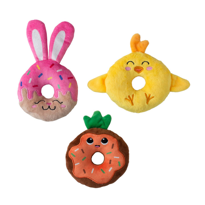 Holey Donuts 3 Pcs Small Dog Toy Set