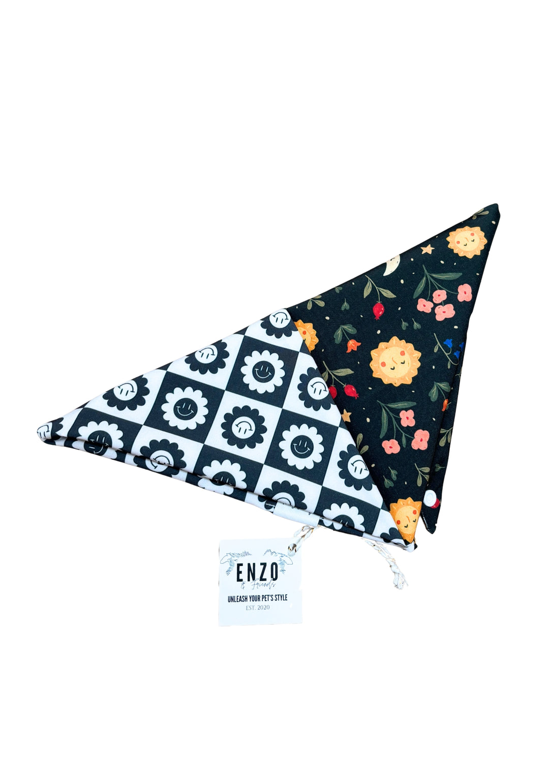 Enzo Sun Moon and Black White Daisy