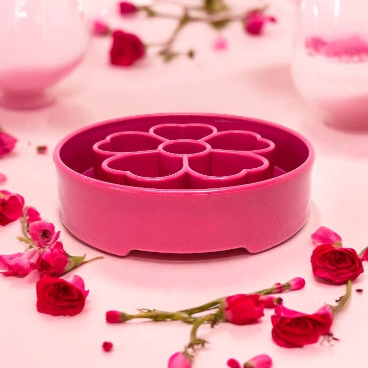 Flower Design eBowl Enrichment Slow Feeder Bowl