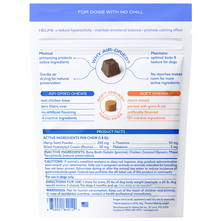Calm Chews Anxiety &amp; Calming Supplement for Dogs