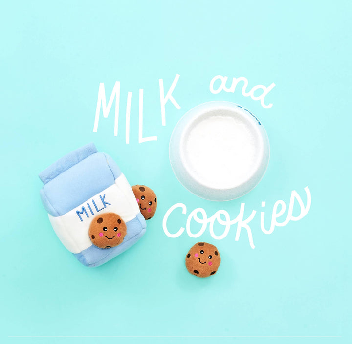 Zippy Burrow Milk and Cookies Dog Toy