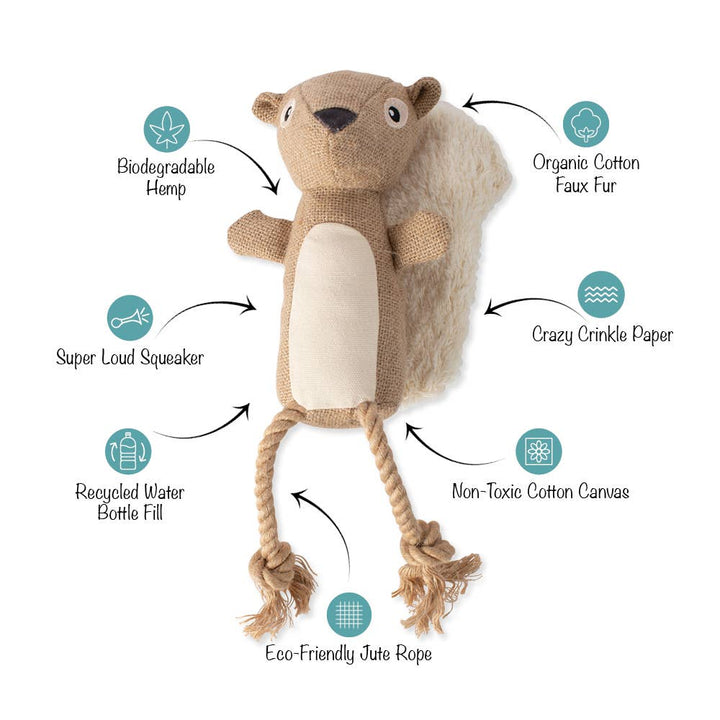 Earth Friendly BRING MORE NUTS! Dog Toy