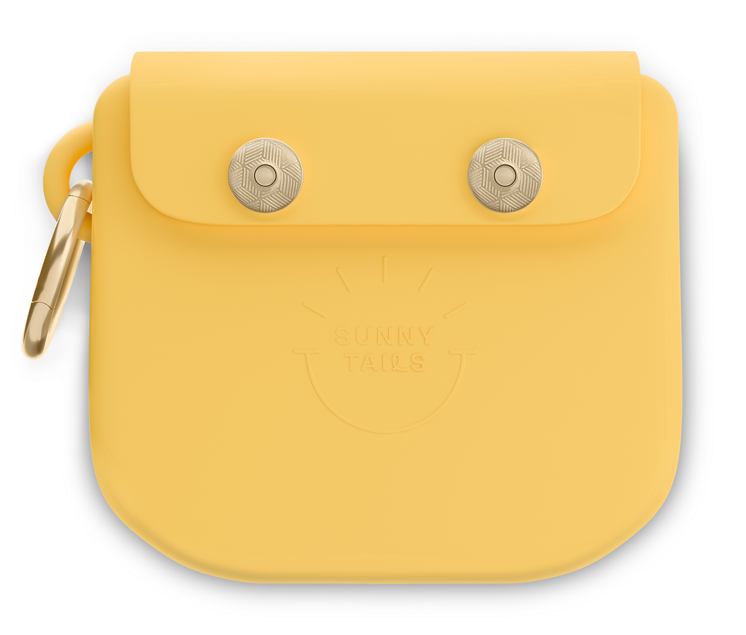 Dandelion Yellow Snap Dog Treat Pouch