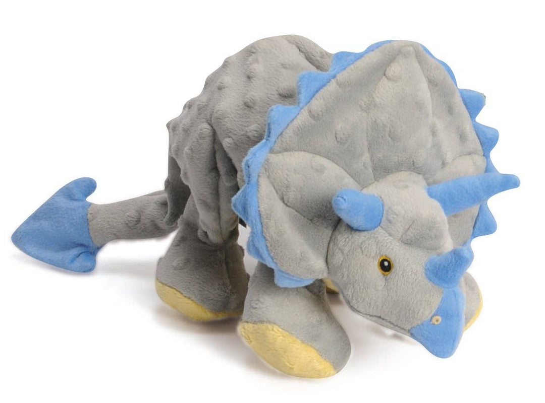 Dinos Frills Triceratops w/Chew Guard Toy, Grey Large