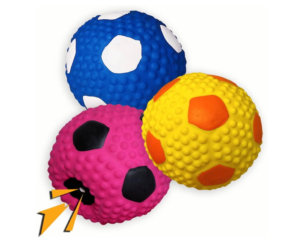 Latex Squeaky Soccer Ball 2.56" (soft)