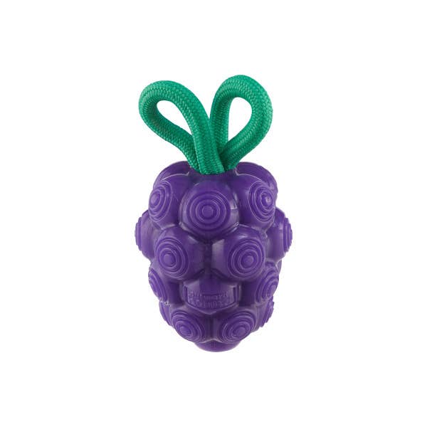 Dental Grapes Dog Chew Toy Purple, Medium