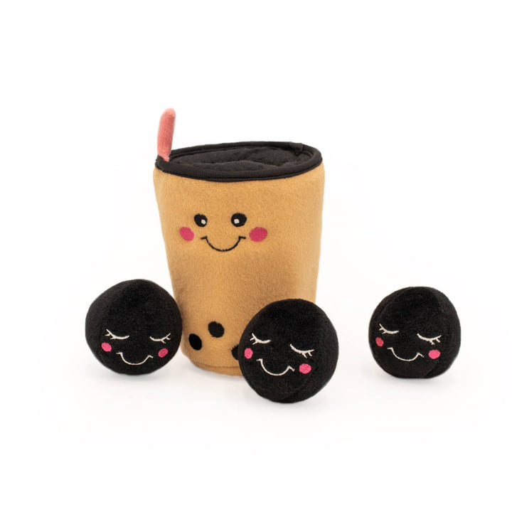 Zippy Burrow™ - Boba Milk Tea Dog Toy