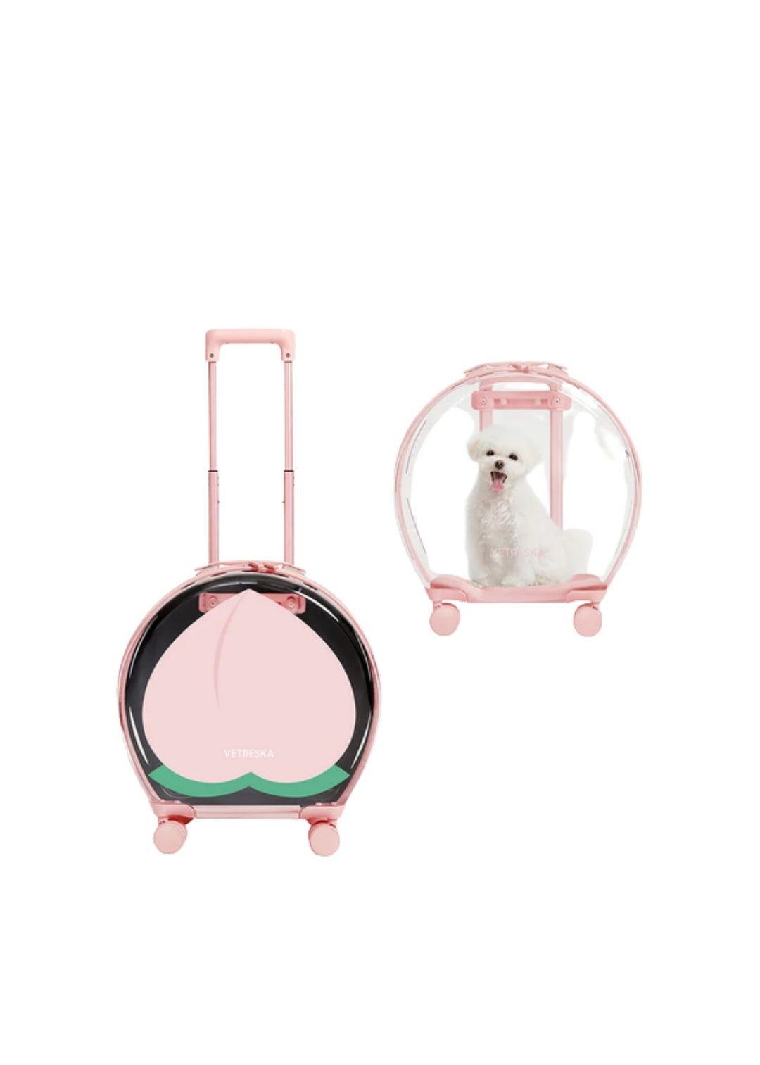 Bubble Pink Color Block Pet Carrier