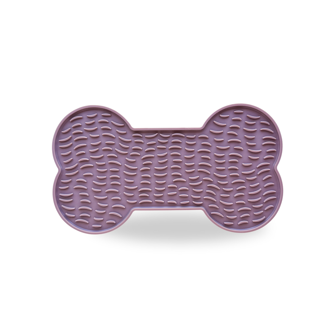 Lick Mat Plum Bone