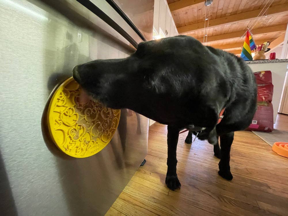 Rubber Duckies emat - Enrichment Lick Mat for Dogs and Cats - with Suction Cups | Bath Time Design | SodaPup USA Made