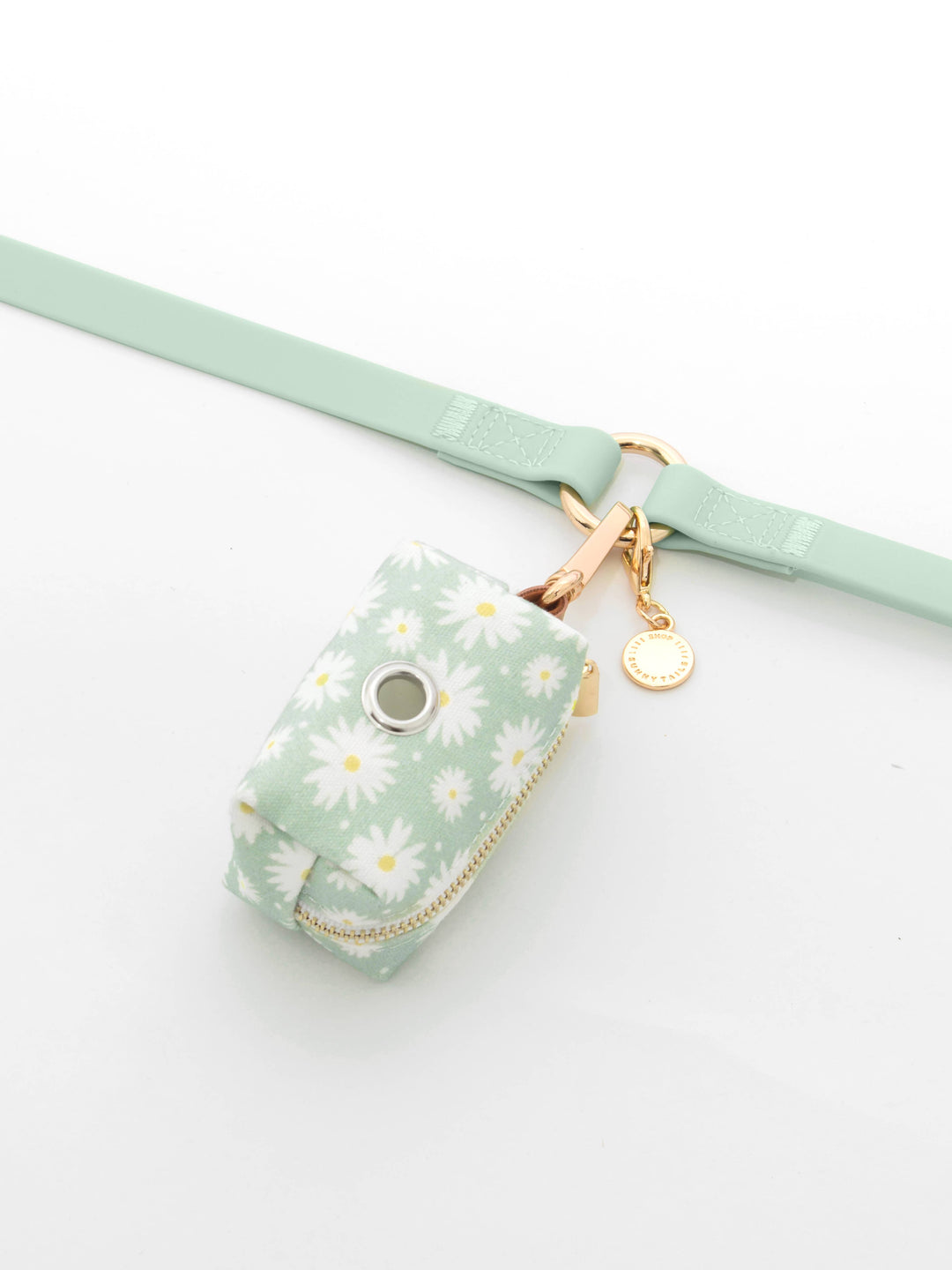 Pistachio Daisy Waste Bag Holder
