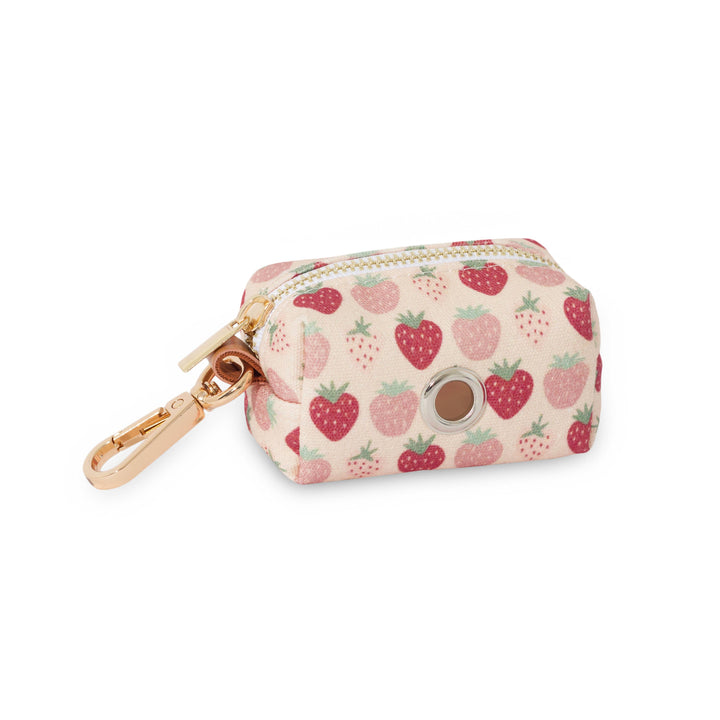 Burgundy Strawberry Waste Bag Holder