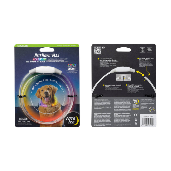 NiteHowl Max Rechargeable LED Safety Necklace Disco