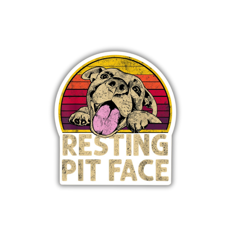 Resting Pit Face Sticker
