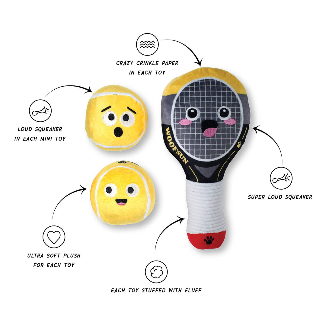 Serving Aces 3 pc Dog Toy Set