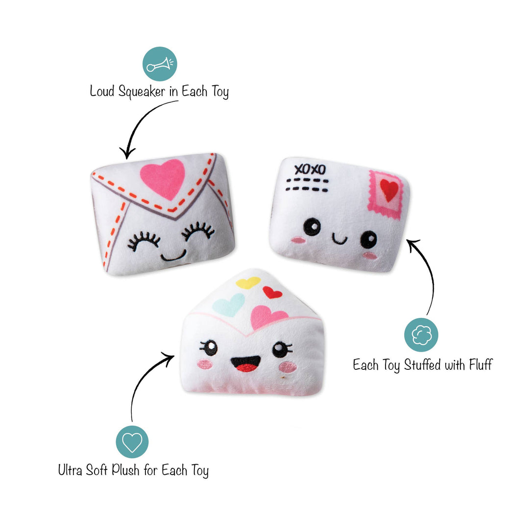 Sealed with a Kiss 3pc Dog Toy Set