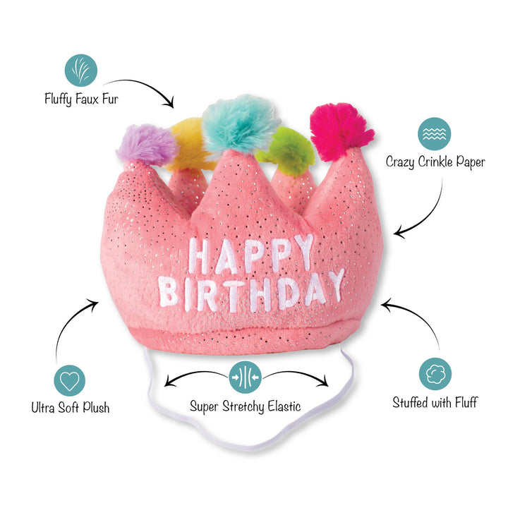 If the Crown Fits Birthday Dog Toy/Hat