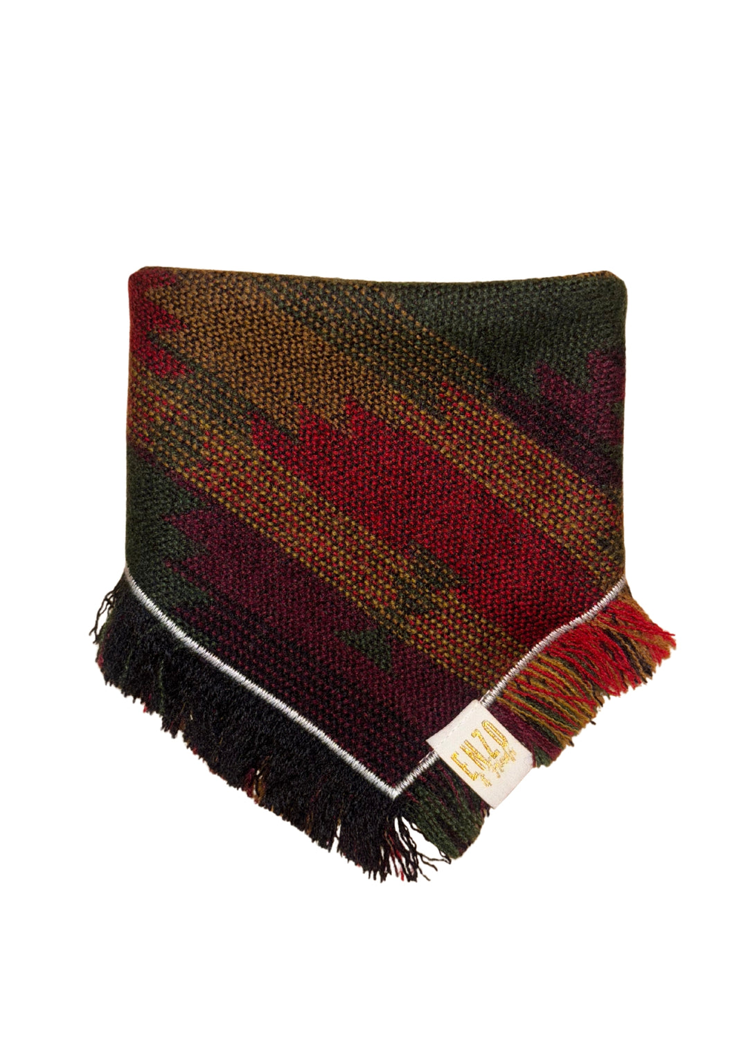 Enzo Black Multi-Color Fringe Pattern