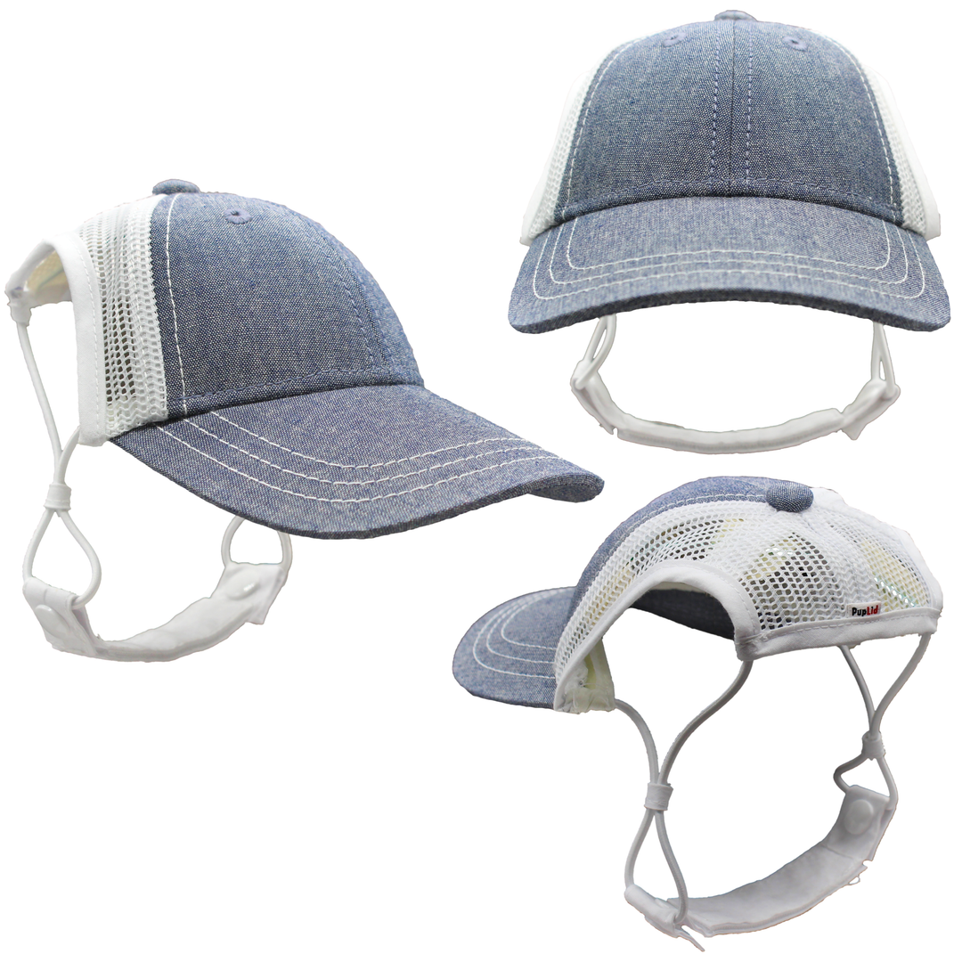 Chambray Baseball Cap for Dogs (blank)
