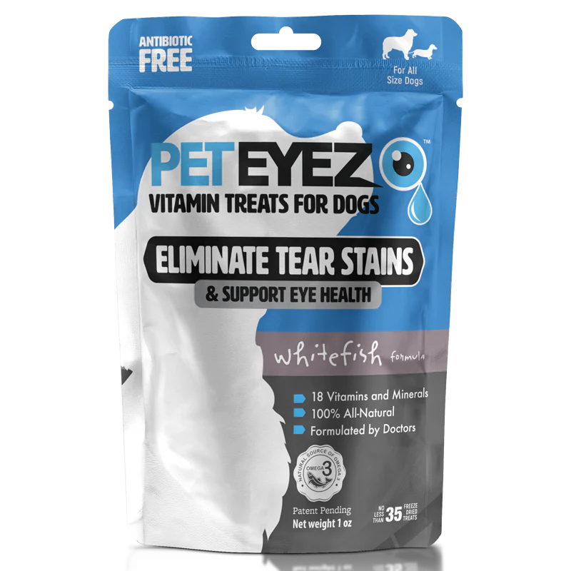White Fish Dog Vitamin Treats Eye Tear Stain Remover