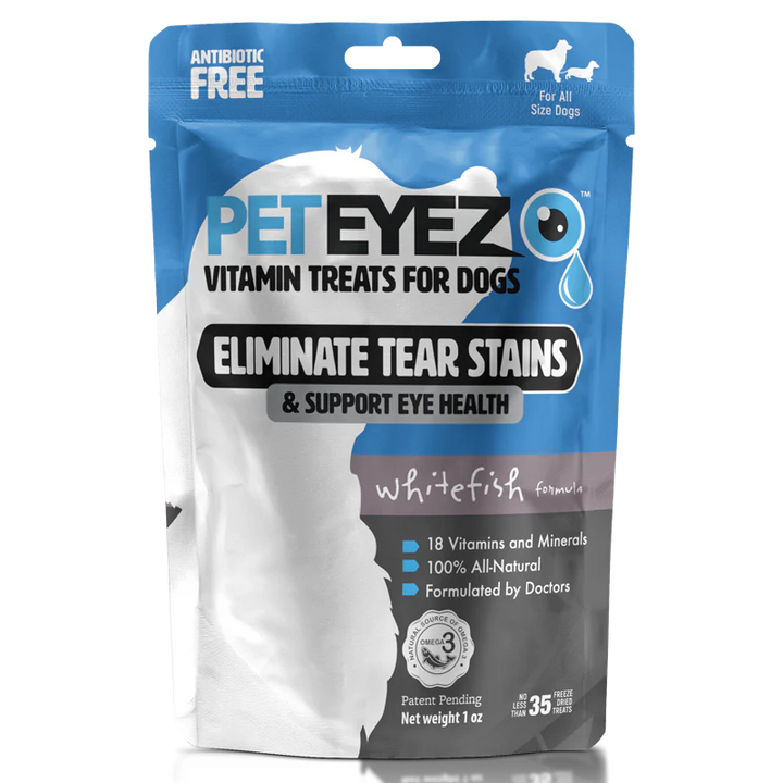 White Fish Dog Vitamin Treats Eye Tear Stain Remover